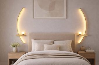 Aplica LED Luna Arch gold 24W