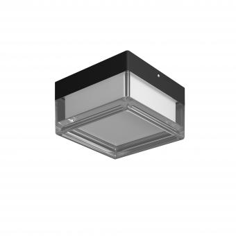 Aplica LED Zippy CCT 9W IP65 patrat negru 