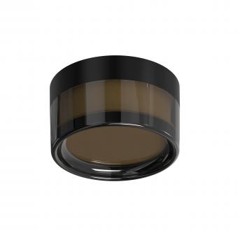 Aplica LED Zippy CCT 9W IP65 rotund negru smoke 