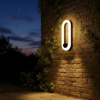 Aplica LED de fatada 12W OVI negru 950LM 