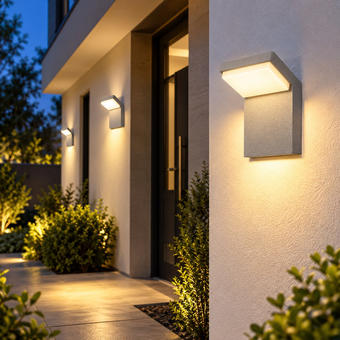 Aplica LED exterior compacta 12W 3000K 16cm 