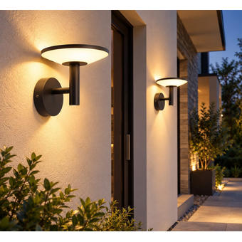 Aplica LED exterior cu disc luminos 18W 3000K 