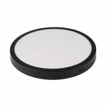 Aplica LED rotunda negru 18W