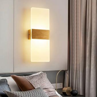 Aplica Led moderna Lyra 3 functii gold 