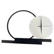 Aplica LED TEMPO Orbit cu ceas alb si inel negru 18W
