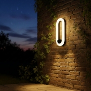 Aplica LED de fatada 12W OVI negru 950LM