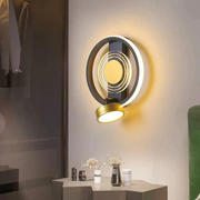 Aplica LED decorativa cu cercuri concentrice 25W 20cm