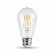 Bec LED 12W E27 ST64 COB filament 1200lm