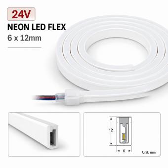 Neon flex 24V 6 x12 mm rola 10m 9W 