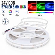 Banda LED 5mm 24V COB RGB 576led interior 10W