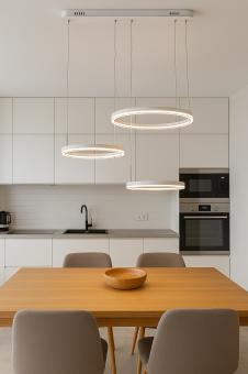 Lustra LED dimabila cu telecomanda 3 cercuri BF2025 