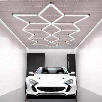 Tavan LED hexagram set 16 poligoane 2439 x 5567mm 361W BF2025 