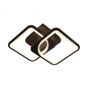 Lustra LED dimabila cu telecomanda 3 functii maro BF2025 52W