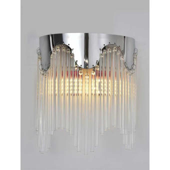 Aplica Aria Onda cromata cu tije decorative si doua surse E14 