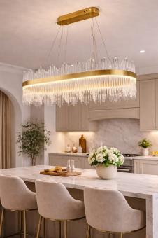 Candelabru Art Deco modern gold 