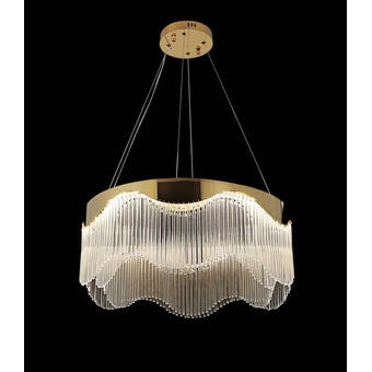 Candelabru LED ARIA Onda circular auriu 123W 60cm 