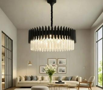 Candelabru de cristal Imperial Black 40CM 