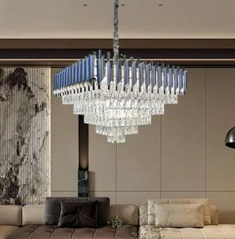 Candelabru de cristal Silver Diamond 40CM 