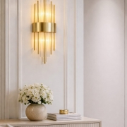 Aplica de cristal Art Deco gold