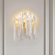 Aplica de cristal Orris gold 2xE14
