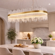 Candelabru Art Deco modern gold