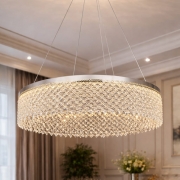 Candelabru Crystal Crown silver 40CM