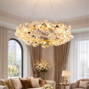 Candelabru Crystal Flower Ring 80CM