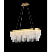 Candelabru LED ARIA Prisma auriu cu tije decorative 113W