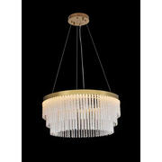 Candelabru LED AURELIA circular auriu cu tije decorative 89W 50cm