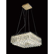 Candelabru LED patrat auriu 80W 40cm