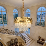 Candelabru de cristal Gold Shards 40CM