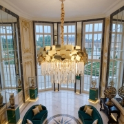 Candelabru de cristal Gold Shards 60CM