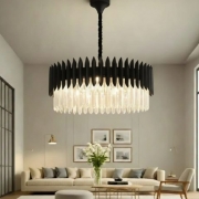 Candelabru de cristal Imperial Black 40CM