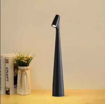 Veioza LED moderna slim neagra reincarcabila 