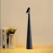 Veioza LED moderna slim neagra reincarcabila