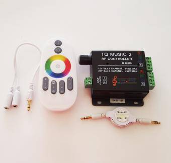 Controler RGB muzical cu telecomanda RF 216W