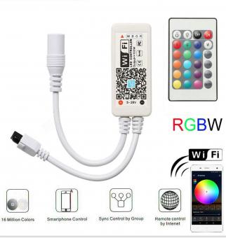 Controler RGBW SMART WiFi cu telecomanda IR 100W