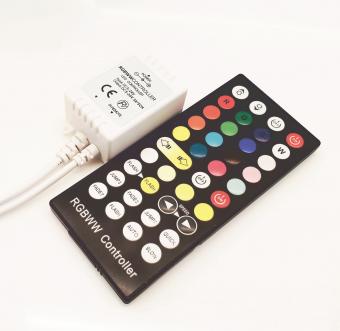 Controler RGBWW cu telecomanda IR 