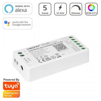Controler banda LED RGB CCT WiFi TUYA 12A 