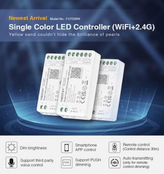 Controler banda LED monocrom WiFi TUYA 12A 