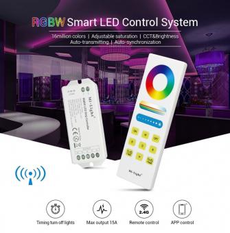 Controler cu telecomanda touch RGBW SMART 