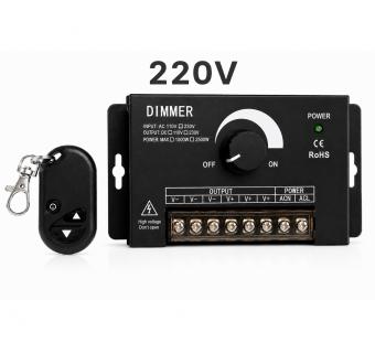 Dimmer cu buton si telecomanda 220V 30A 