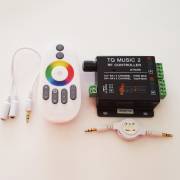 Controler RGB muzical cu telecomanda RF 216W
