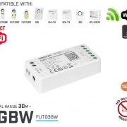 Controler banda LED RGBW WiFi TUYA 12A