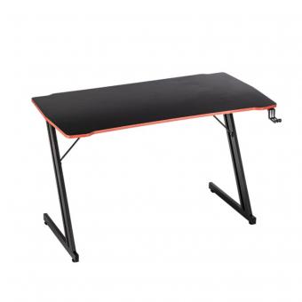 Birou de gaming negru 120x60x73cm suport casti si pahar 