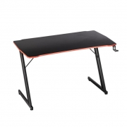 Birou de gaming negru 120x60x73cm suport casti si pahar