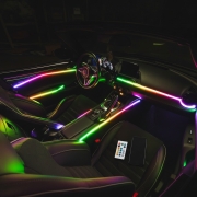 Kit iluminat ambiental digital RGB telecomanda APP 5V