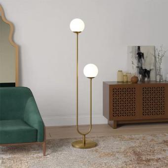 Lampadar modern TwinLight gold 