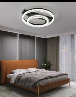 Lustra LED cu telecomanda Crystal Circle 70W