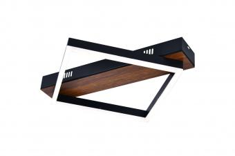 Lustra LED cu telecomanda Frame Wood 44W